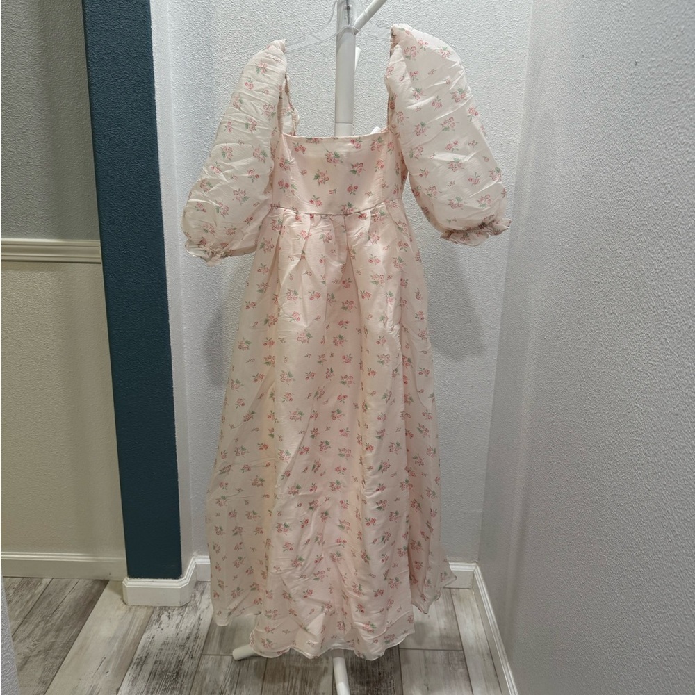 Worth Collective Mona Maxi Dress, Blush Floral